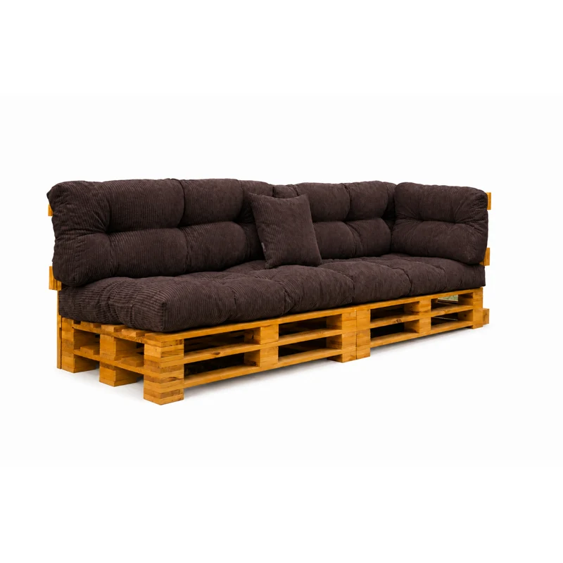 Palettenkissen OSLO CORD – gesteppte Kissen für Palettenmöbel – Indoor
