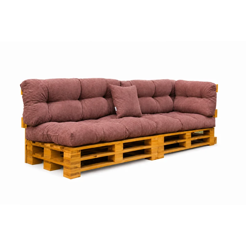 Palettenkissen OSLO CORD – gesteppte Kissen für Palettenmöbel – Indoor