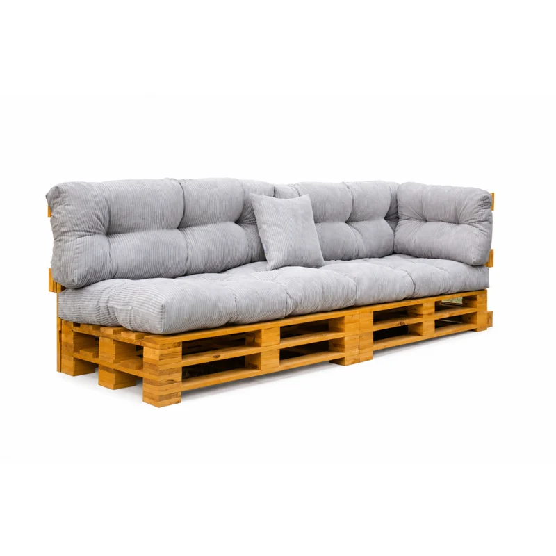 Palettenkissen OSLO CORD – gesteppte Kissen für Palettenmöbel – Indoor