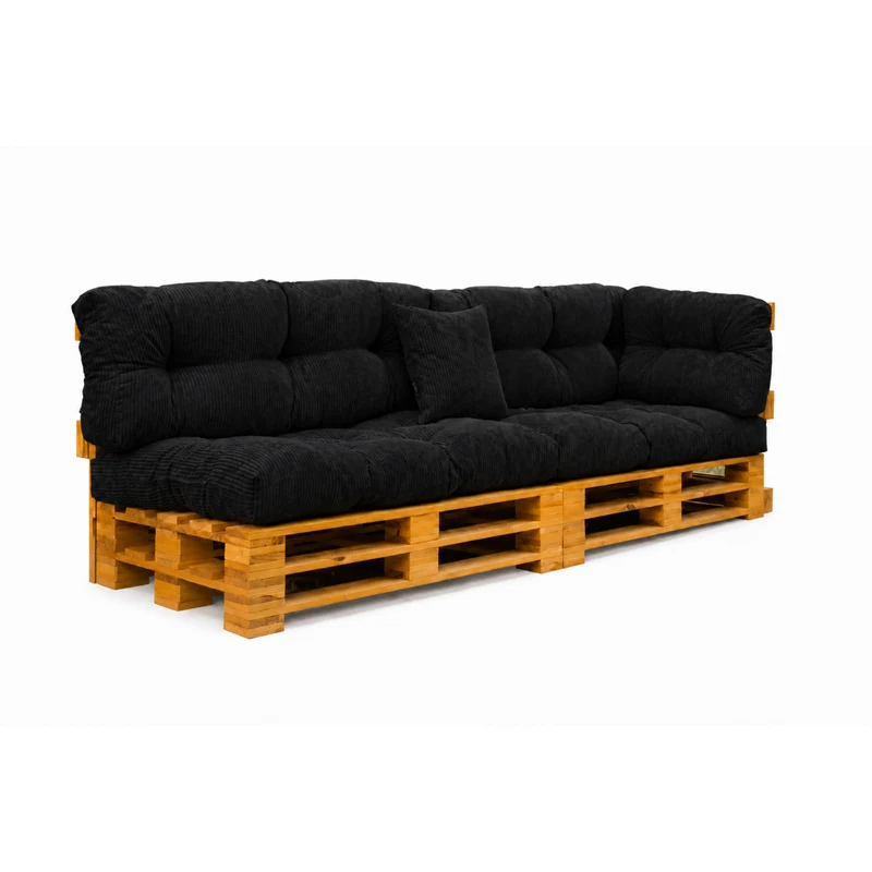 Palettenkissen OSLO CORD – gesteppte Kissen für Palettenmöbel – Indoor