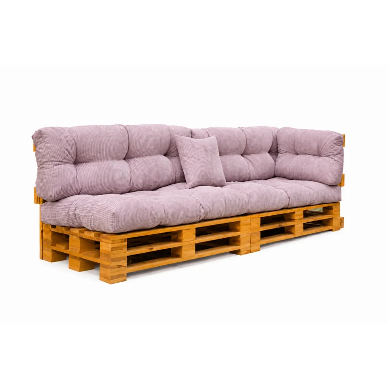 Palettenkissen OSLO CORD – gesteppte Kissen für Palettenmöbel – Indoor