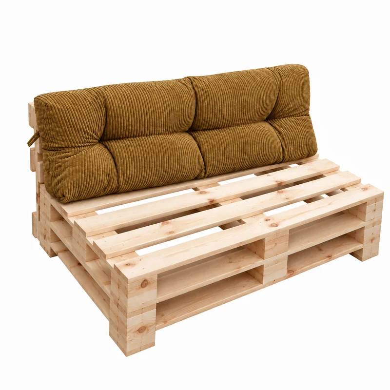 Palettenkissen OSLO CORD – gesteppte Kissen für Palettenmöbel – Indoor