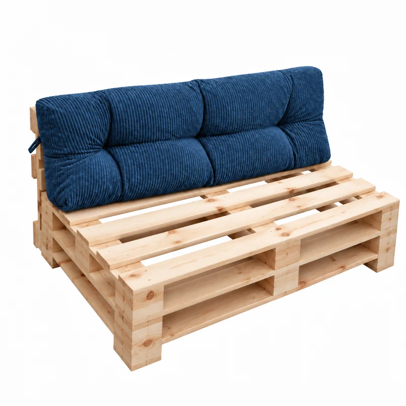 Palettenkissen OSLO CORD – gesteppte Kissen für Palettenmöbel – Indoor