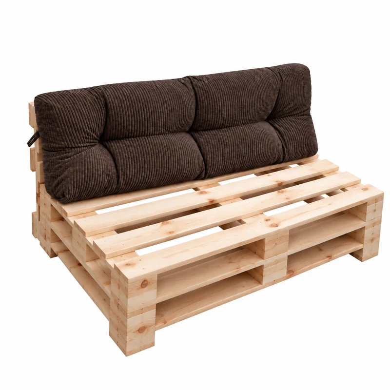Palettenkissen OSLO CORD – gesteppte Kissen für Palettenmöbel – Indoor