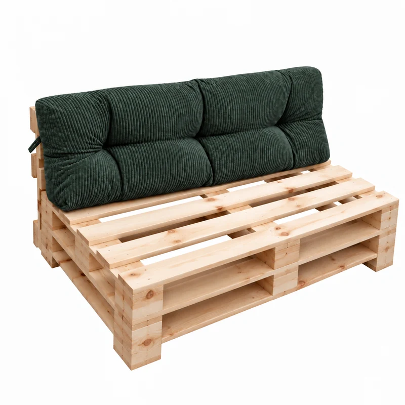 Palettenkissen OSLO CORD – gesteppte Kissen für Palettenmöbel – Indoor