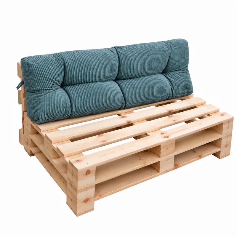 Palettenkissen OSLO CORD – gesteppte Kissen für Palettenmöbel – Indoor