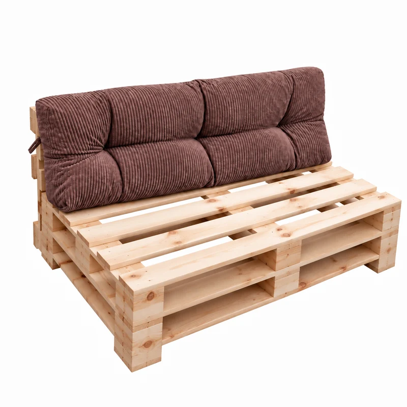 Palettenkissen OSLO CORD – gesteppte Kissen für Palettenmöbel – Indoor