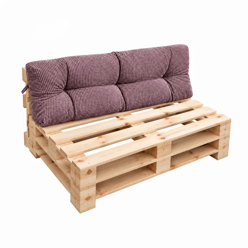 Palettenkissen OSLO CORD – gesteppte Kissen für Palettenmöbel – Indoor