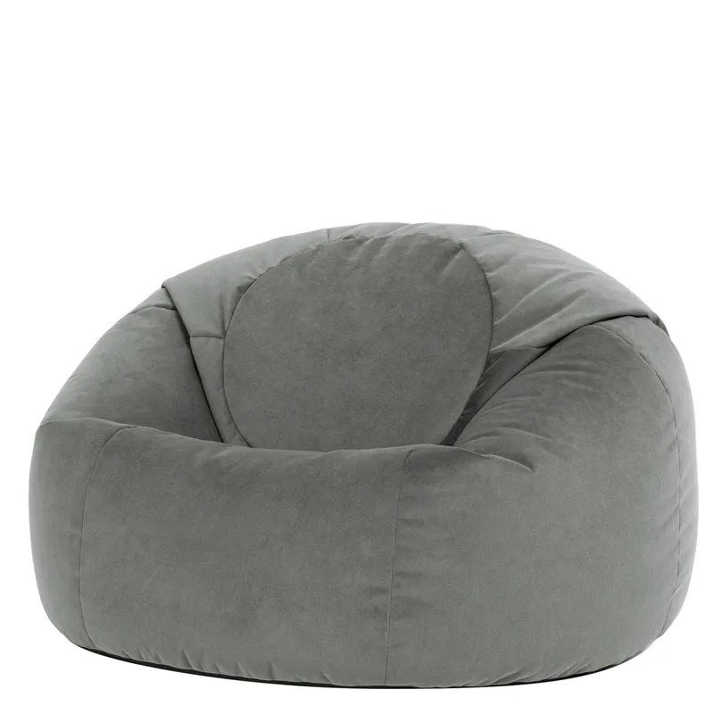 Kingston Velvet Classic Sitzsack – Anthrazitgrau