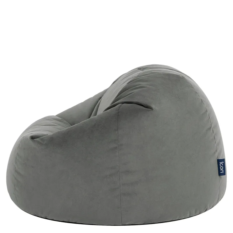 Kingston Velvet Classic Sitzsack – Anthrazitgrau