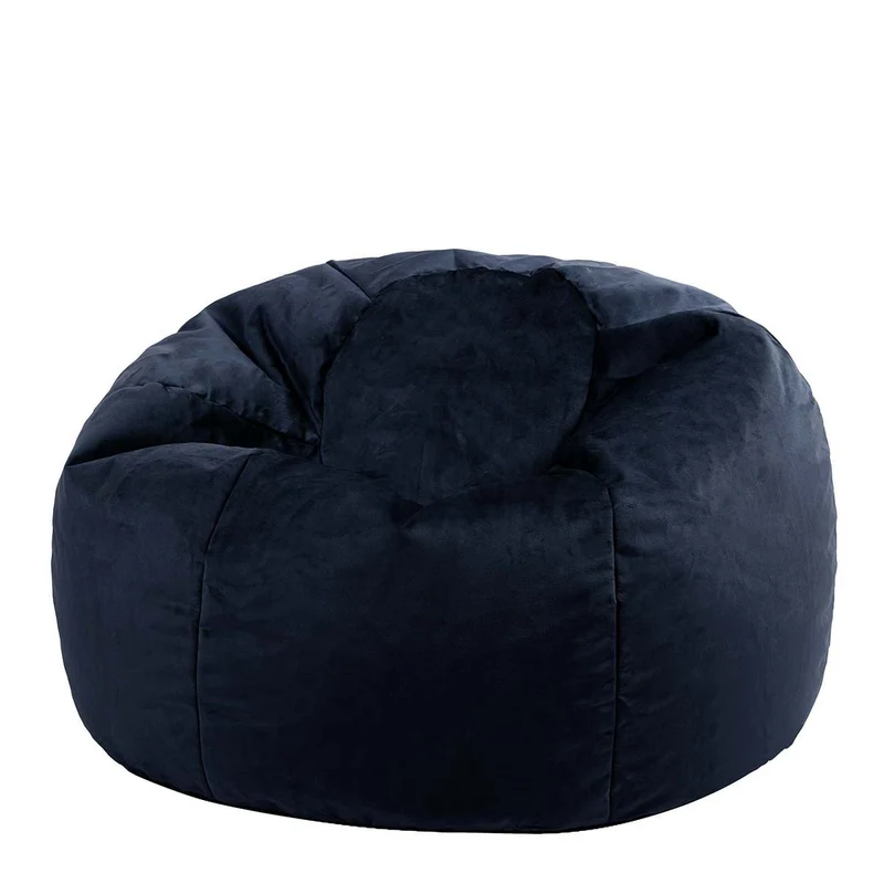Kingston Samt Klassischer Sitzsack - Mitternachtsblau