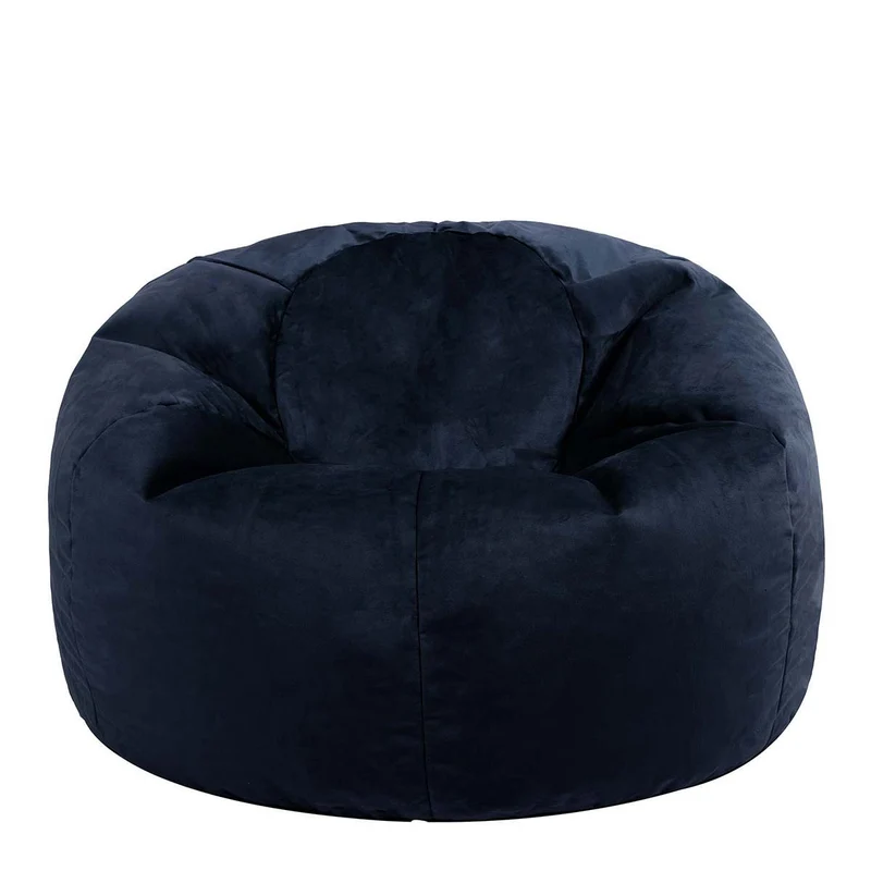 Kingston Samt Klassischer Sitzsack - Mitternachtsblau