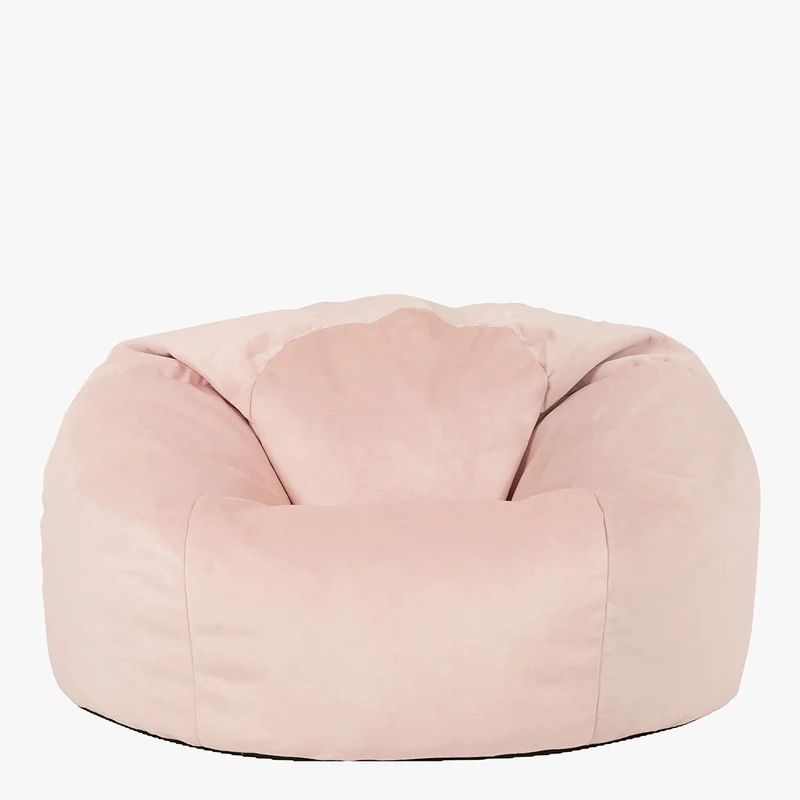 Kingston Samt Klassischer Sitzsack - Rose Dust Pink