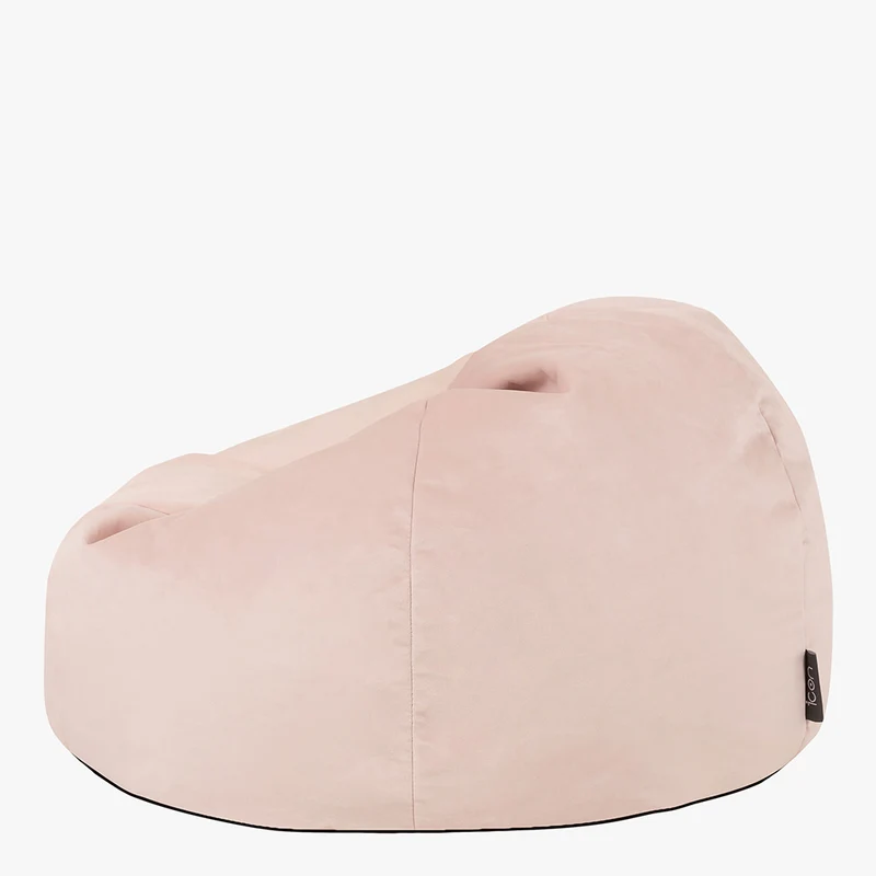 Kingston Samt Klassischer Sitzsack - Rose Dust Pink