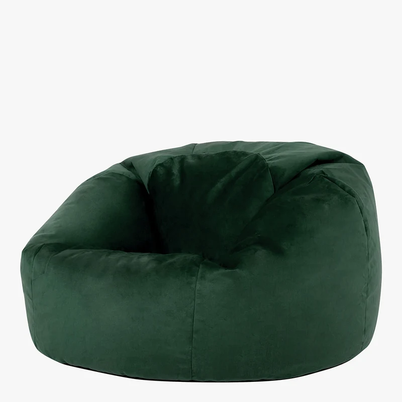 Kingston Velvet Classic Sitzsack - Waldgrün