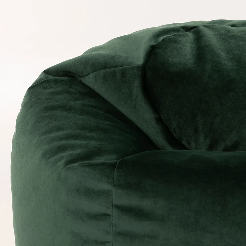 Kingston Velvet Classic Sitzsack - Waldgrün
