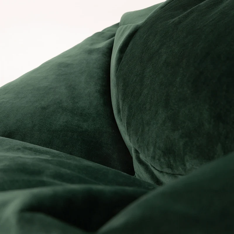 Kingston Velvet Classic Sitzsack - Waldgrün