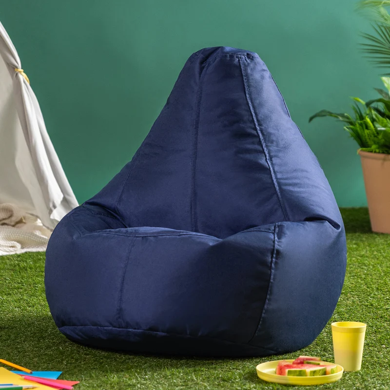 Kinder Dalton Indoor-Outdoor Hochlehnen-Sitzsack - Marineblau