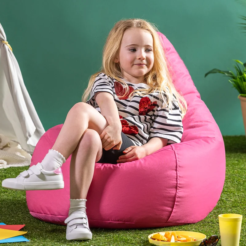 Kids Dalton Indoor-Outdoor High Back Sitzsack - Rosa