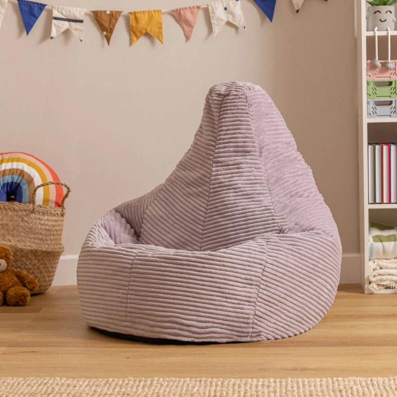 Dalton Sessel-Sitzsack für Kinder, Cord, Lavendel