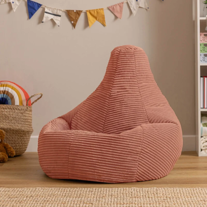 Dalton Sessel-Sitzsack für Kinder, Cord, Rosa