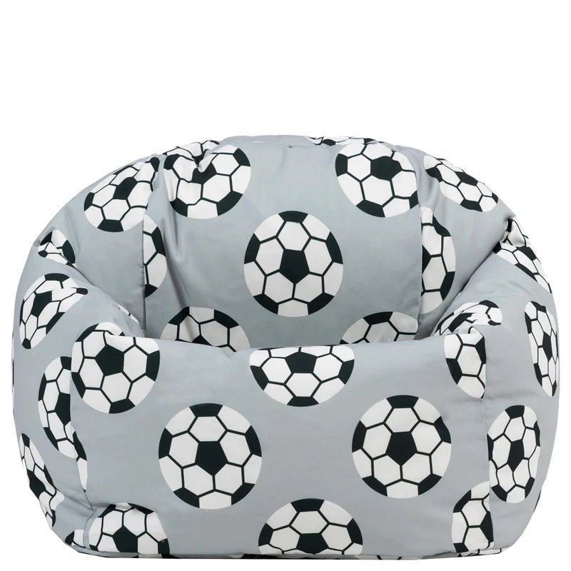 Klassischer Sitzsack für Kinder, Fußballmotiv, Mehrfarbig