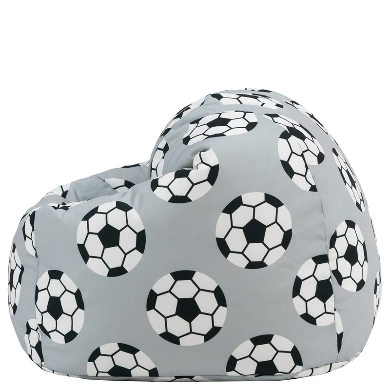 Klassischer Sitzsack für Kinder, Fußballmotiv, Mehrfarbig