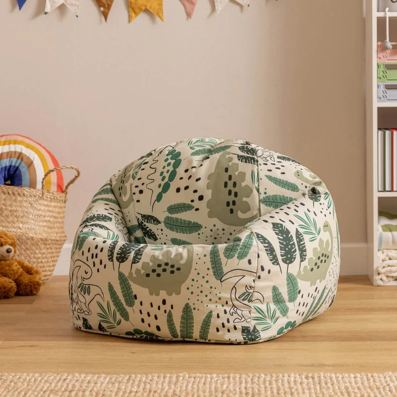 Klassischer Sitzsack mit Dinosaurier-Aufdruck für Kinder