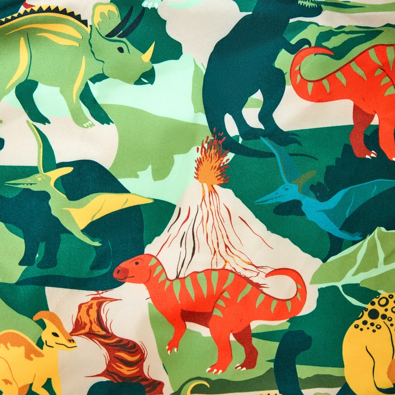 Klassischer Sitzsack für Kinder mit Dinosaurier-Aufdruck - Grün