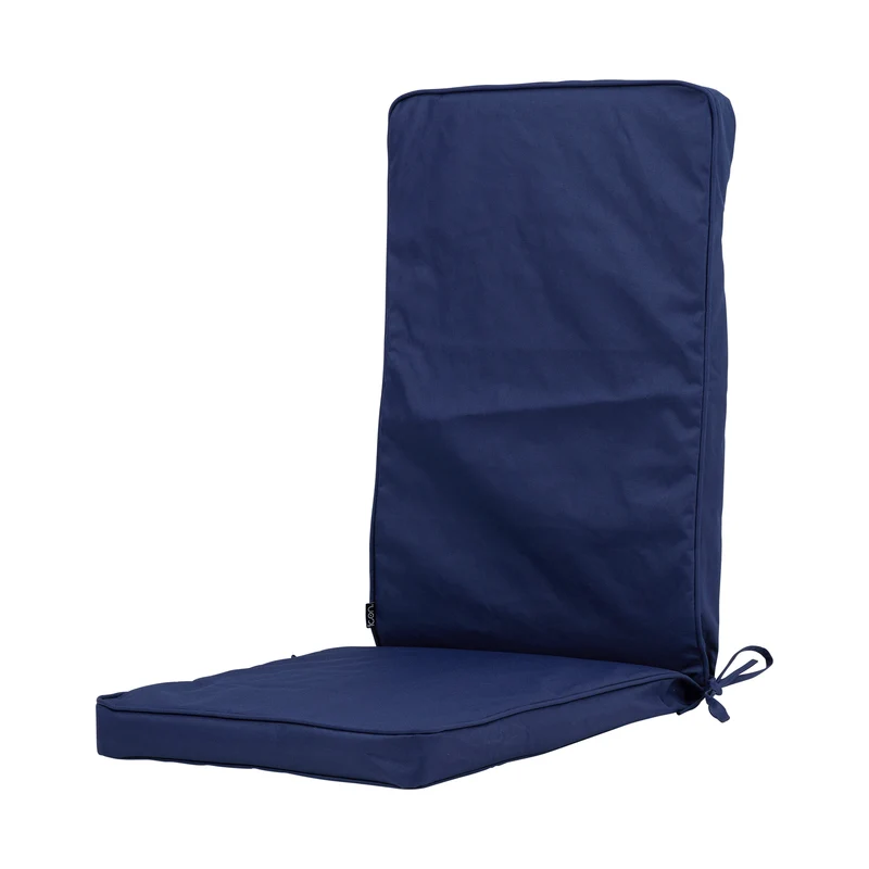 Einfaches Hochlehner-Sitzkissen für draußen - Blau