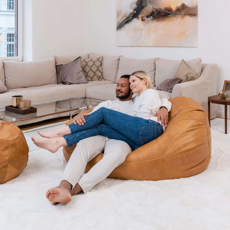 Sitzsack Leder Premium, Groß