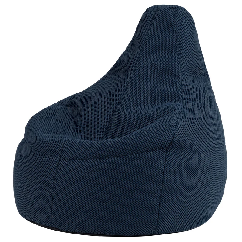 Gaming Recliner Sitzsack, Performance-Mesh, Marineblau