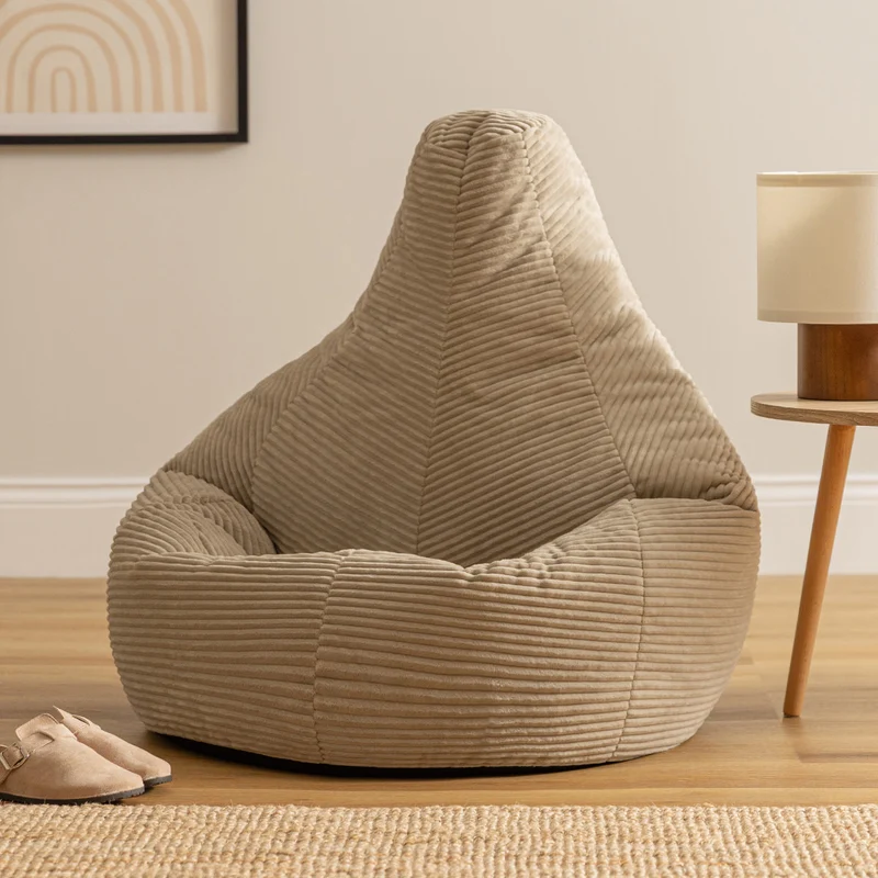 Dalton Recliner Sitzsack, Cord, Natur