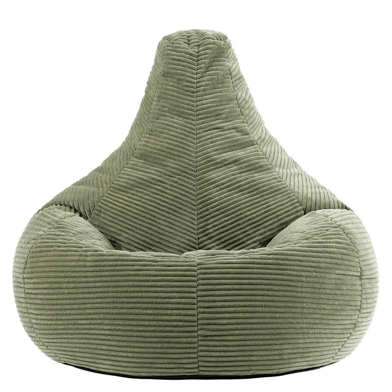 Dalton Recliner Sitzsack, Cord, salbeigrün