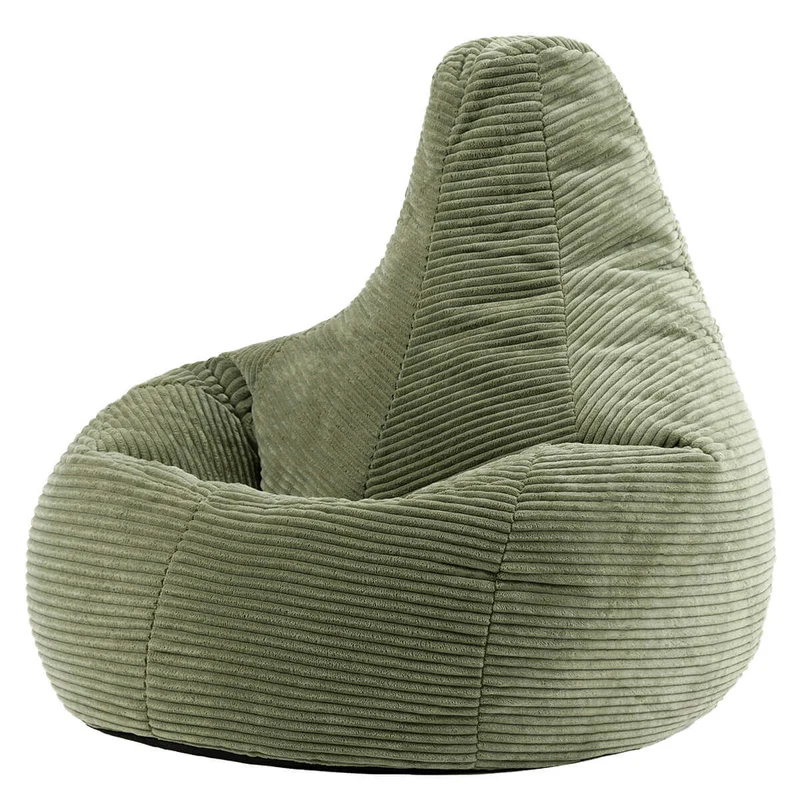Dalton Recliner Sitzsack, Cord, salbeigrün