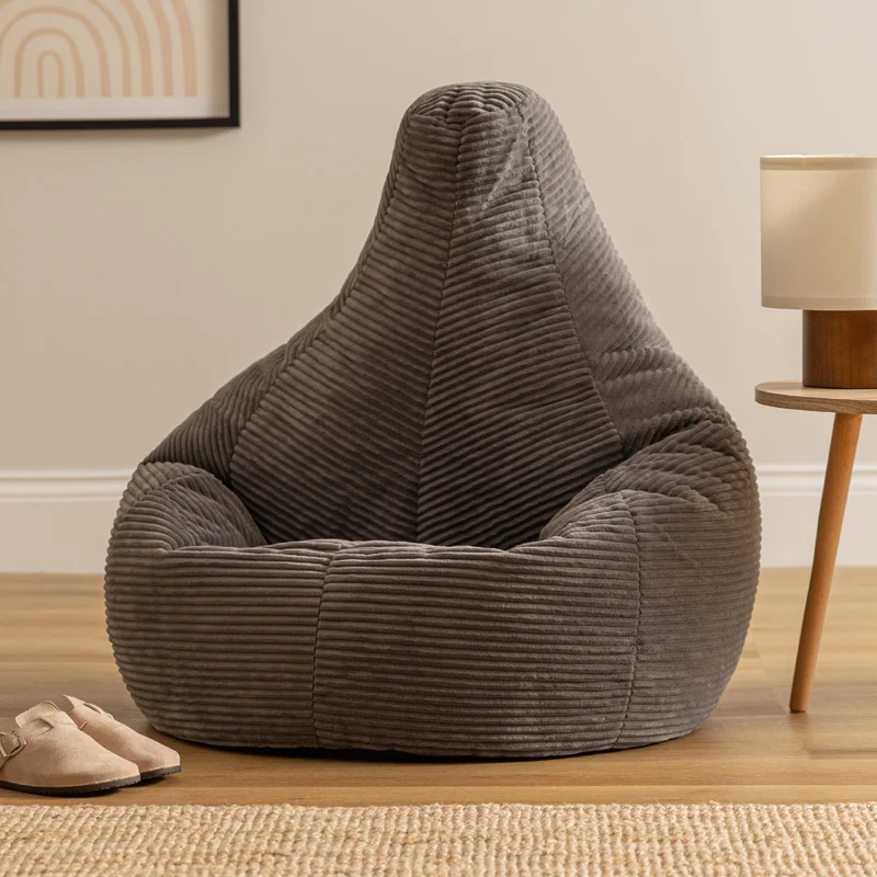 Dalton Recliner Sitzsack, Cord, Anthrazit