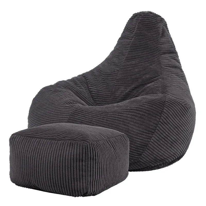 Dalton Recliner Sitzsack, Cord, Anthrazit