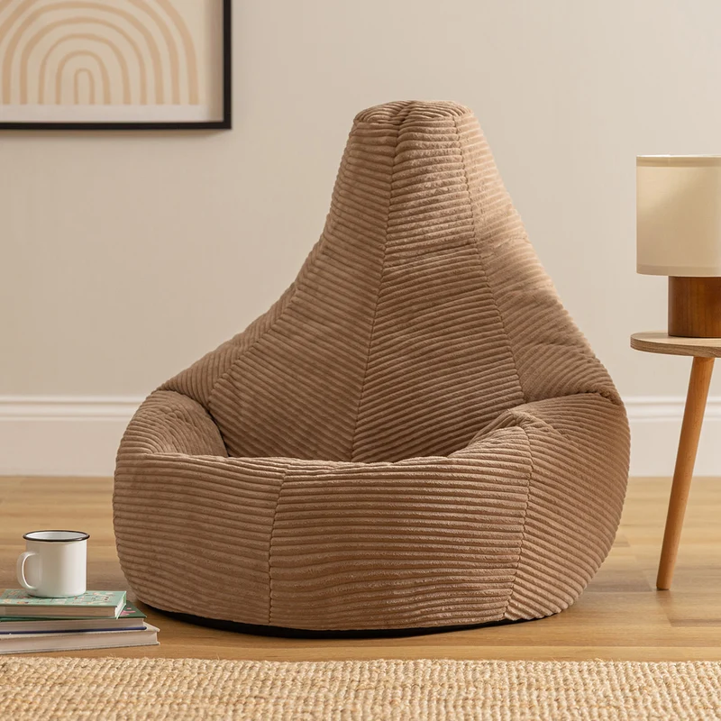 Dalton Recliner Sitzsack, Cord, Mokka-Braun