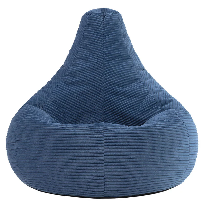 Dalton Sitzsack mit Rückenlehne, Cord, Denimblau