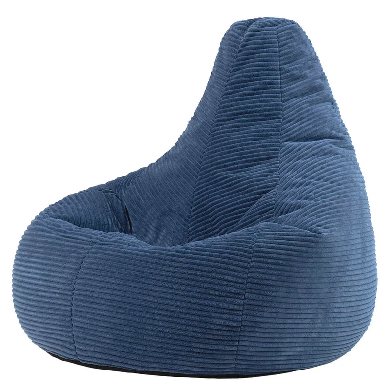 Dalton Sitzsack mit Rückenlehne, Cord, Denimblau