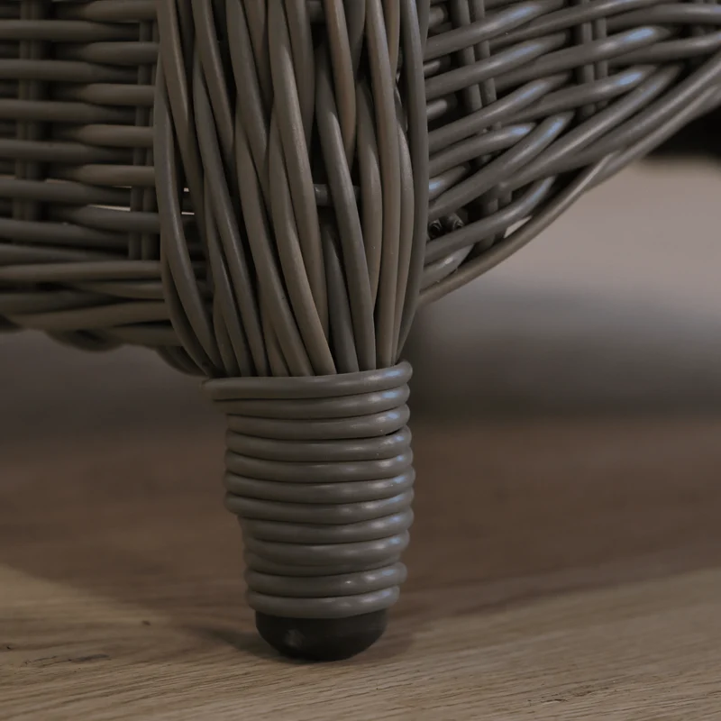 Boender Outdoor rotan tuinstoel grijs