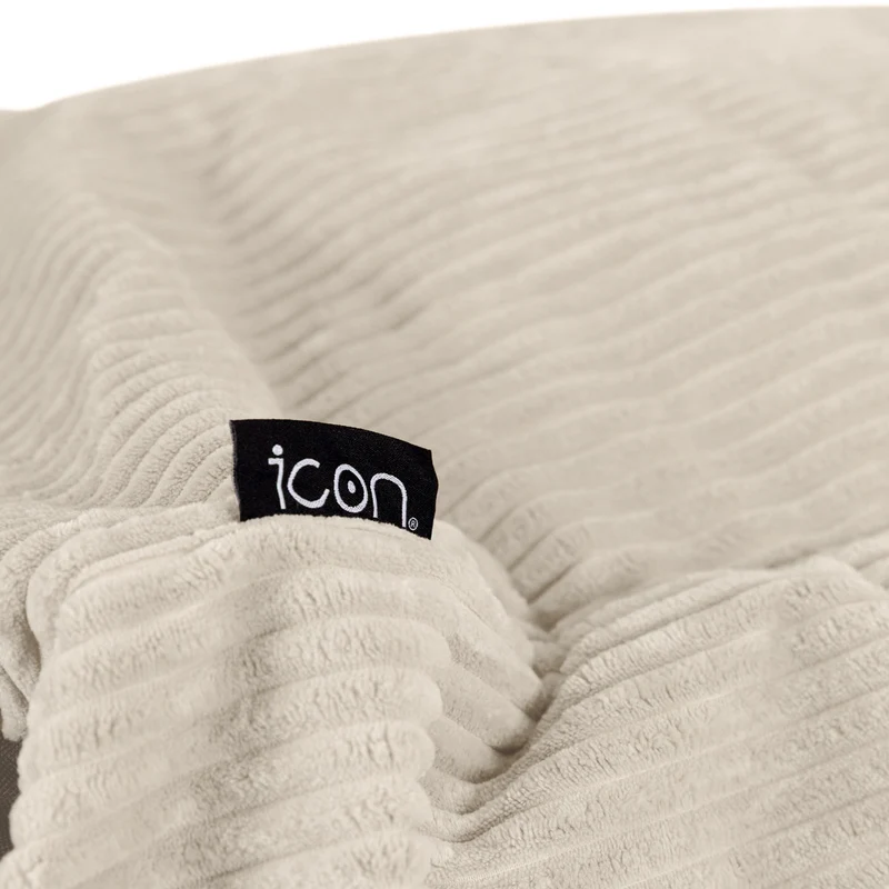 Cecilia Jumbo Cord Bean Bag Sofa - Stone
