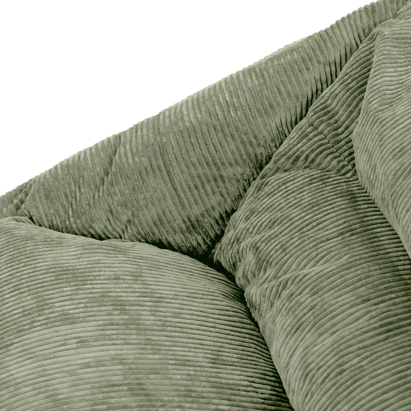 Cecilia Jumbo Cord Bean Bag Sofa - Sage Green