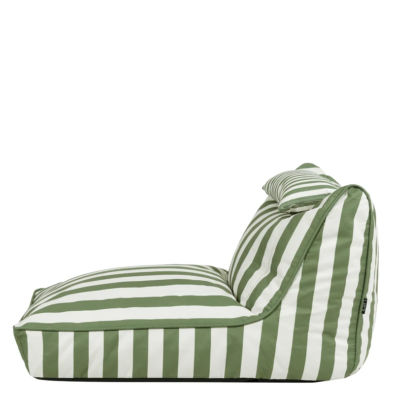 Nova Gewebter Gestreifter Lounger, Grün