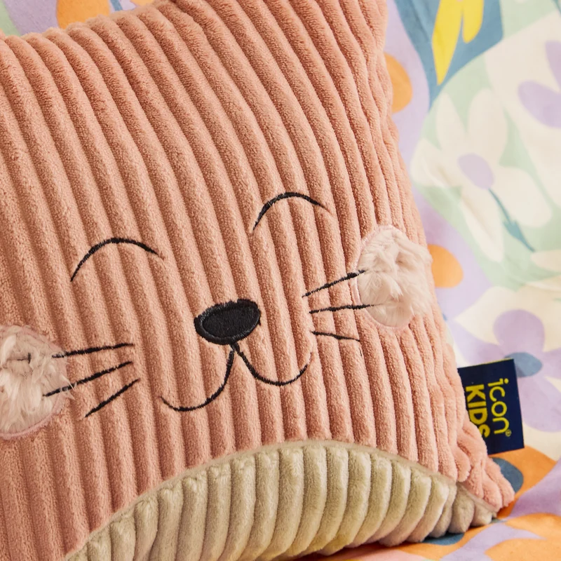 Sitzsack und Kissen Cleo Katze für Kinder – Dämmerungsrosa