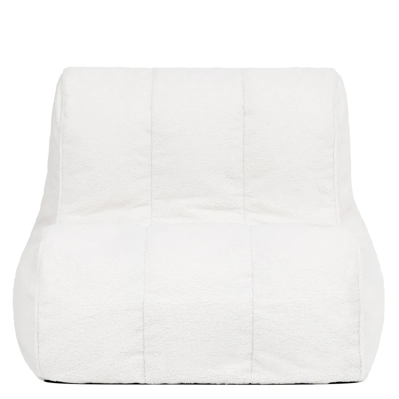 Swoop Bouclé Akzentsessel Sitzsack - Elfenbein