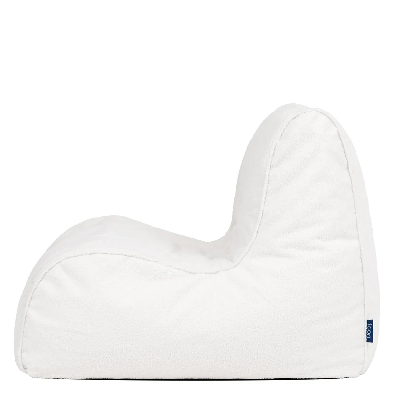 Swoop Bouclé Akzentsessel Sitzsack - Elfenbein