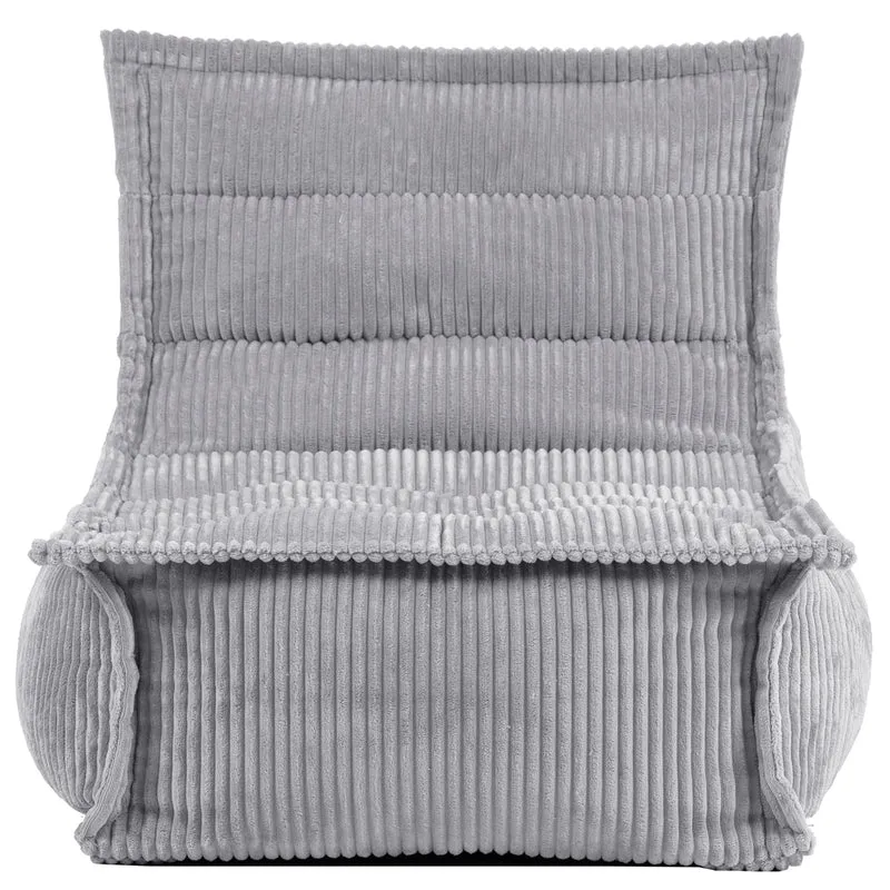 Dolce Kinder-Loungesessel, Cord, Hellgrau