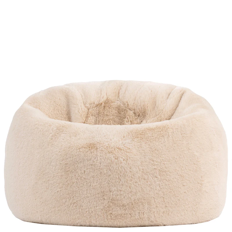 Kingston Kinder-Sitzsack, Kunstkaninchenfell, Naturfarbe