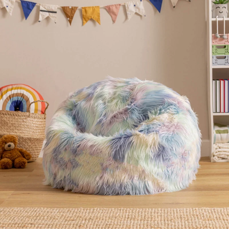 Kunstfell-Sitzsack von für Kinder, Unicorn